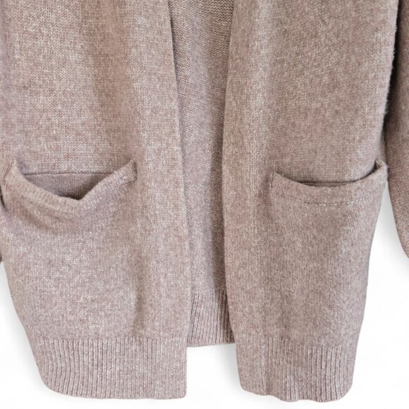 Calvin Klein Jeans Womens Cardigan Large Light Pink Mauve Long Sleeve Pockets - Picture 3 of 7